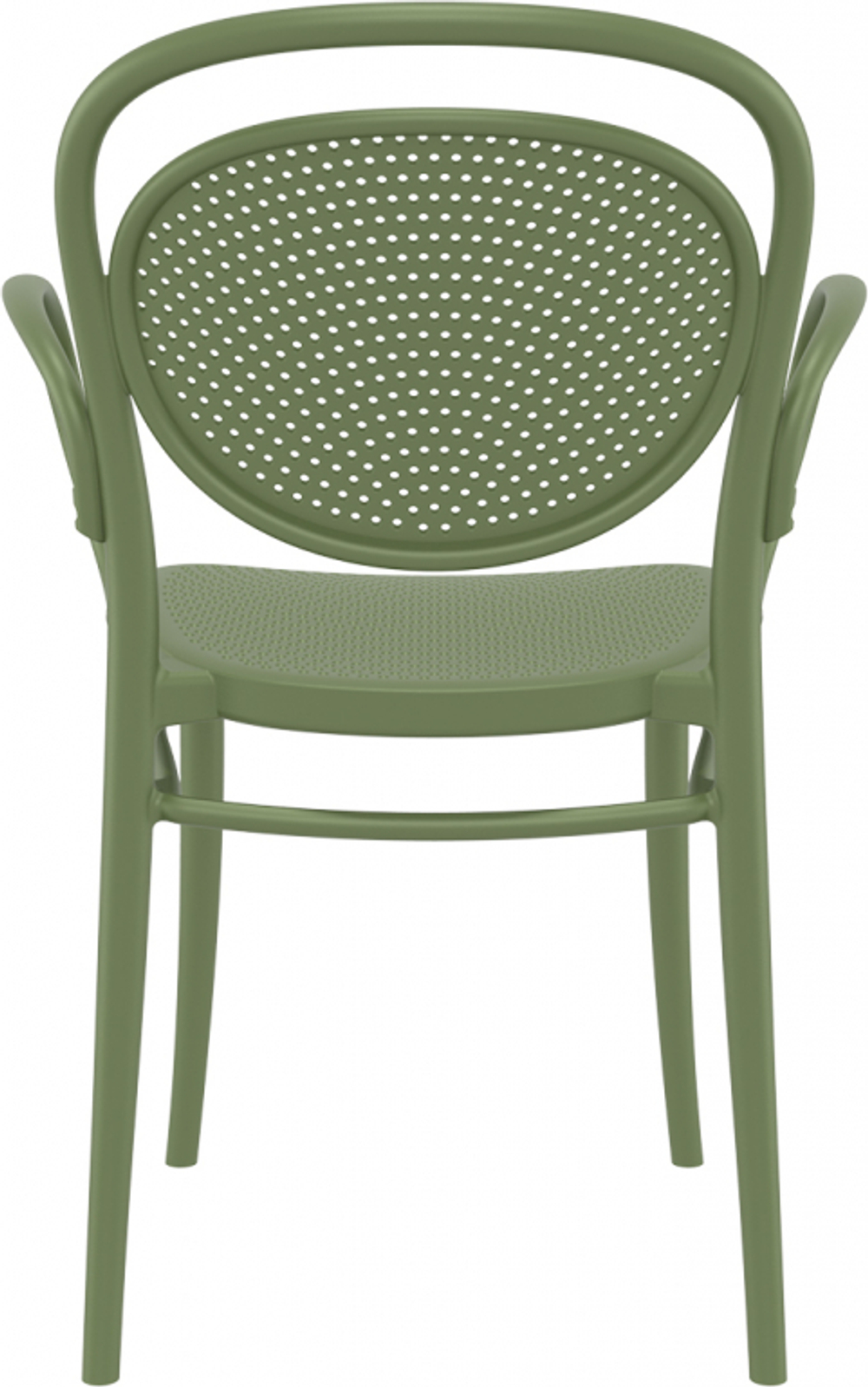 Кресло пластиковое Siesta Contract Marcel XL, оливковый