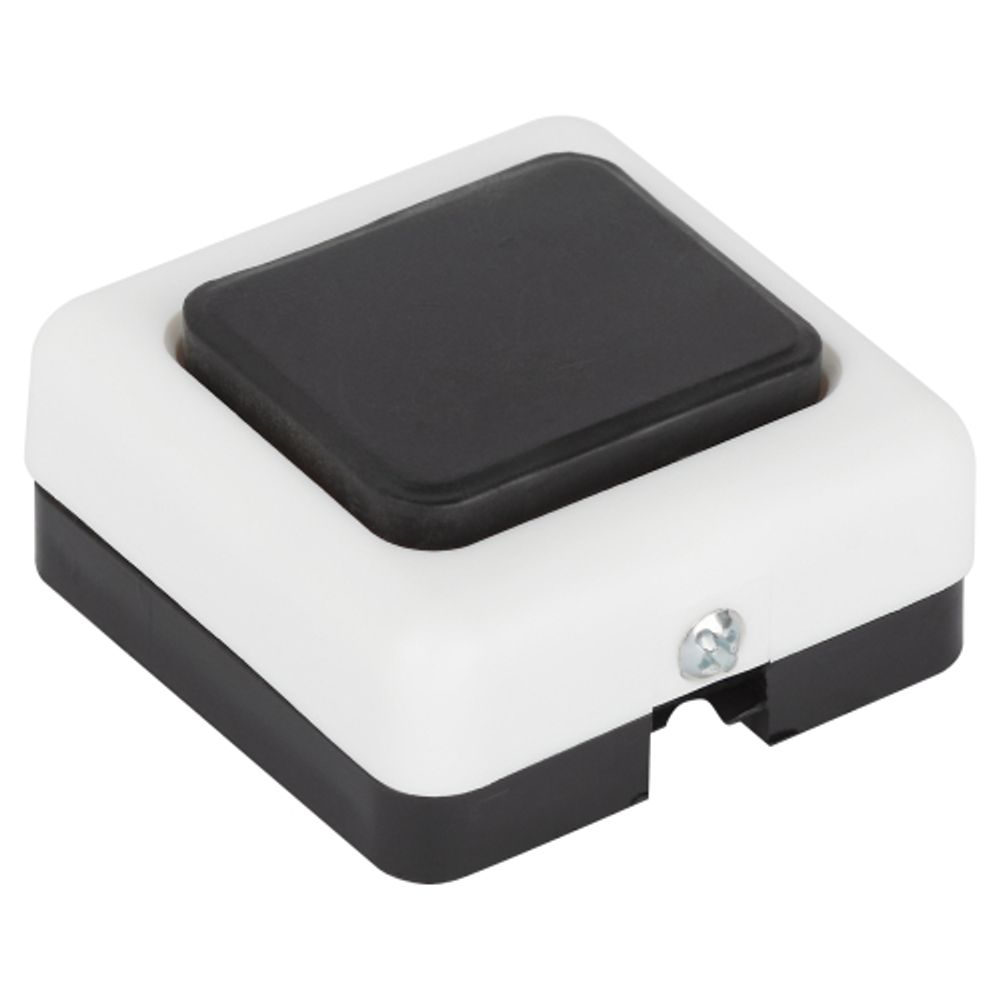 Кнопка дверного звонка ЭРА D2 проводного, черная