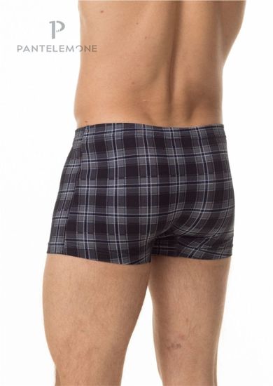 Трусы мужские боксеры Pantelemone PMH-1422, клетка серая