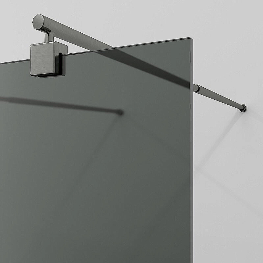Душевое ограждение WasserKRAFT Vechte 60W40GR-TG 120 фиксатор графит/стекло тонированное