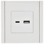 FORTE&PIANO Розетка USB A+C 3,1А FP250 белый IEK