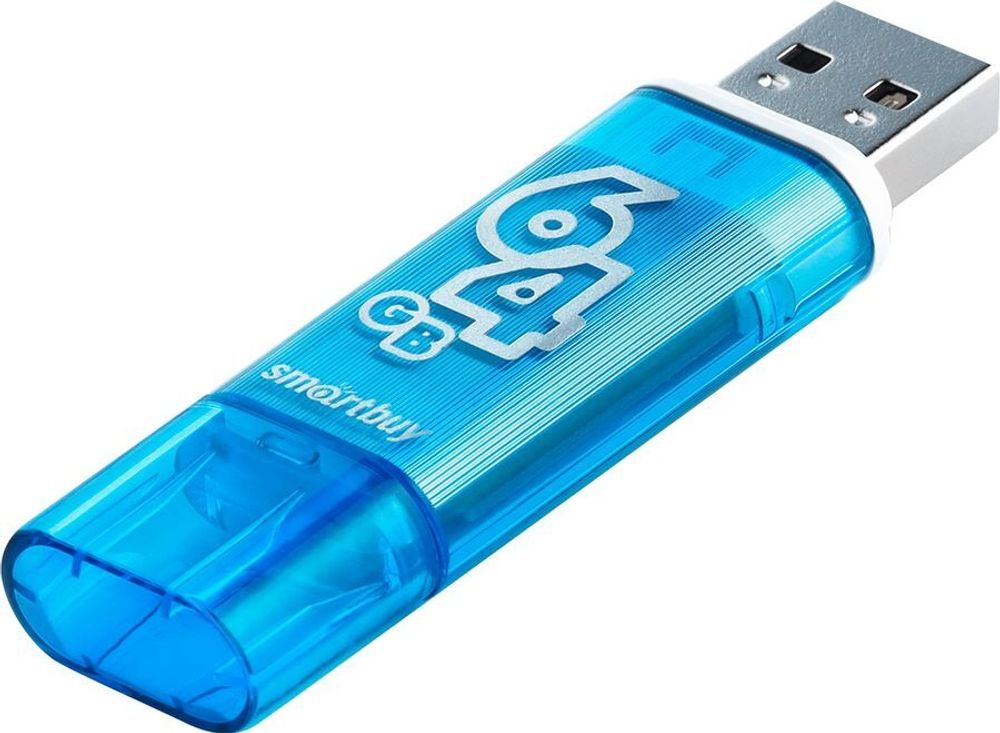 64GB USB Smartbuy Glossy series dark blue