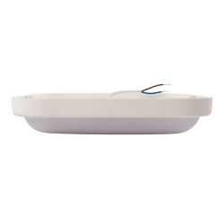 ULW-Q229 24W-4000K IP65 WHITE Светильник светодиодный влагозащищенный. Квадрат. Белый свет 4000K. 190×190×37мм. Корпус белый. ТМ Volpe