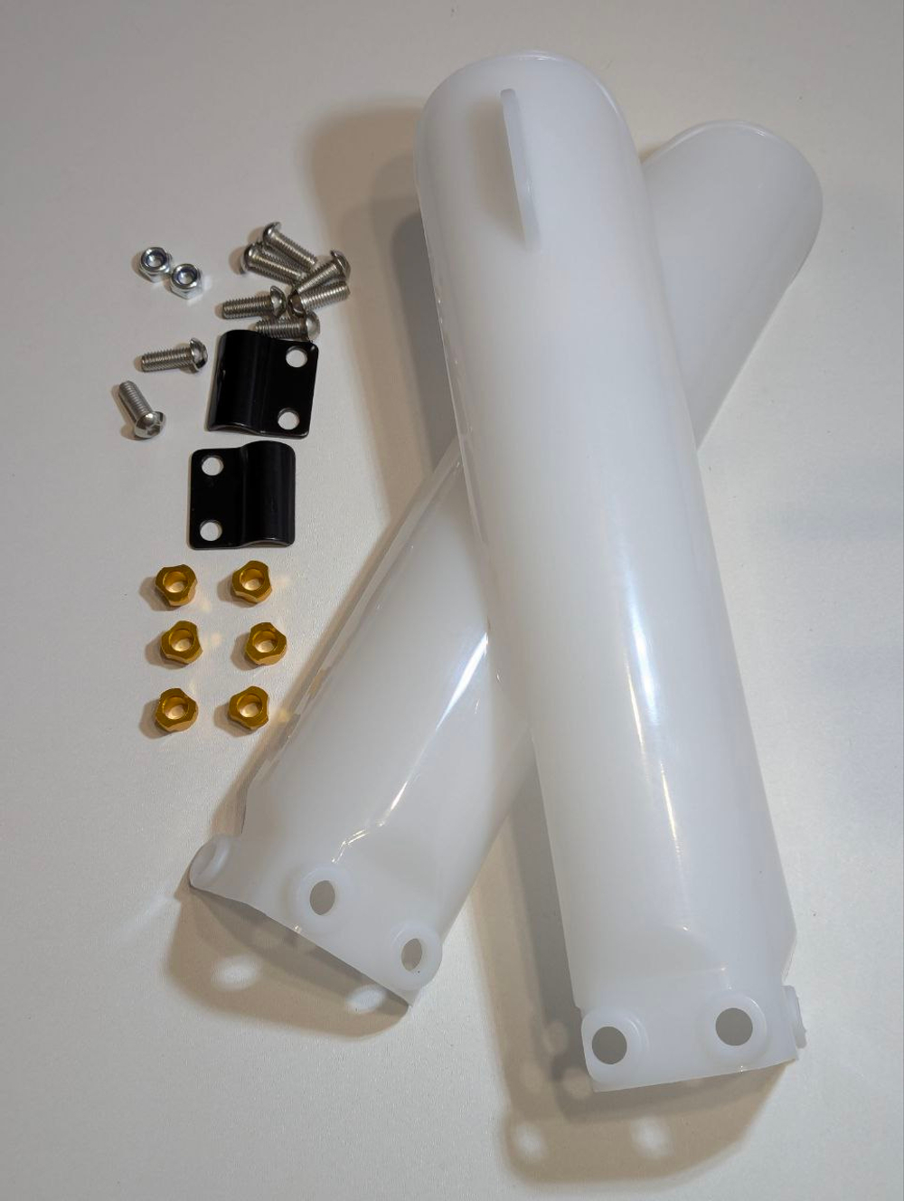 Защита перьев вилки (амортизаторов) 270мм Пластик для питбайка, эндуро мотоцикла