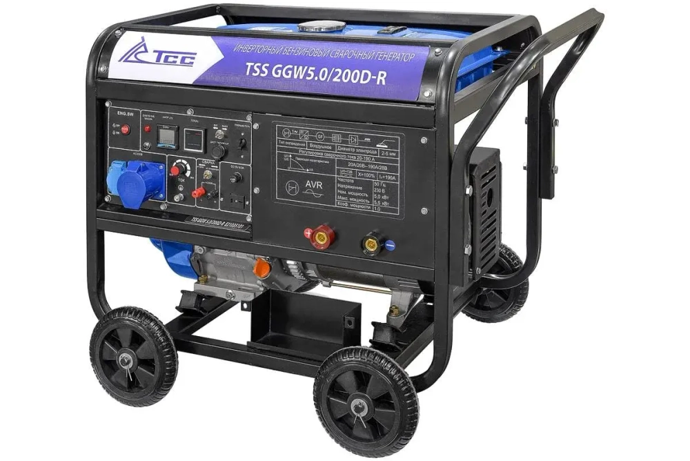 Инверторный бензиновый сварочный генератор (5 кВт) TSS GGW 5.0/200D-R