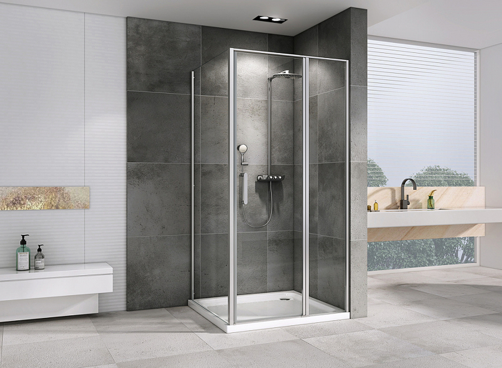 Душевой уголок Abber Sonnenstrand 140х100 AG04140S-S100 профиль Хром стекло прозрачное