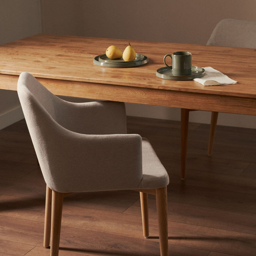 Прямоугольный кухонный стол из массива дуба - BELL