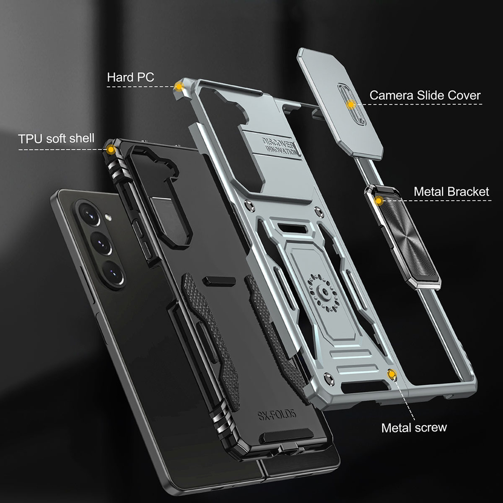Чехол Safe Case с кольцом и защитой камеры для Samsung Galaxy Z Fold 6