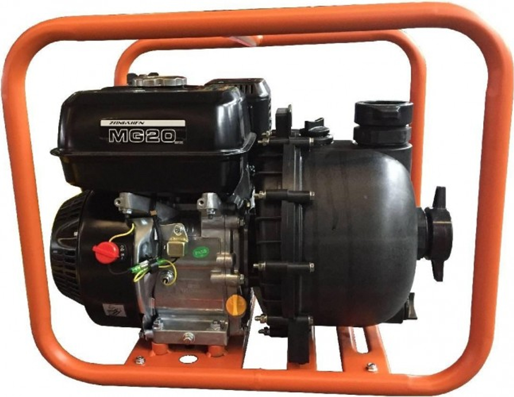 Мотопомпа бензиновая ZONGSHEN MG 20 для химических жидкостей 1T90SMG20