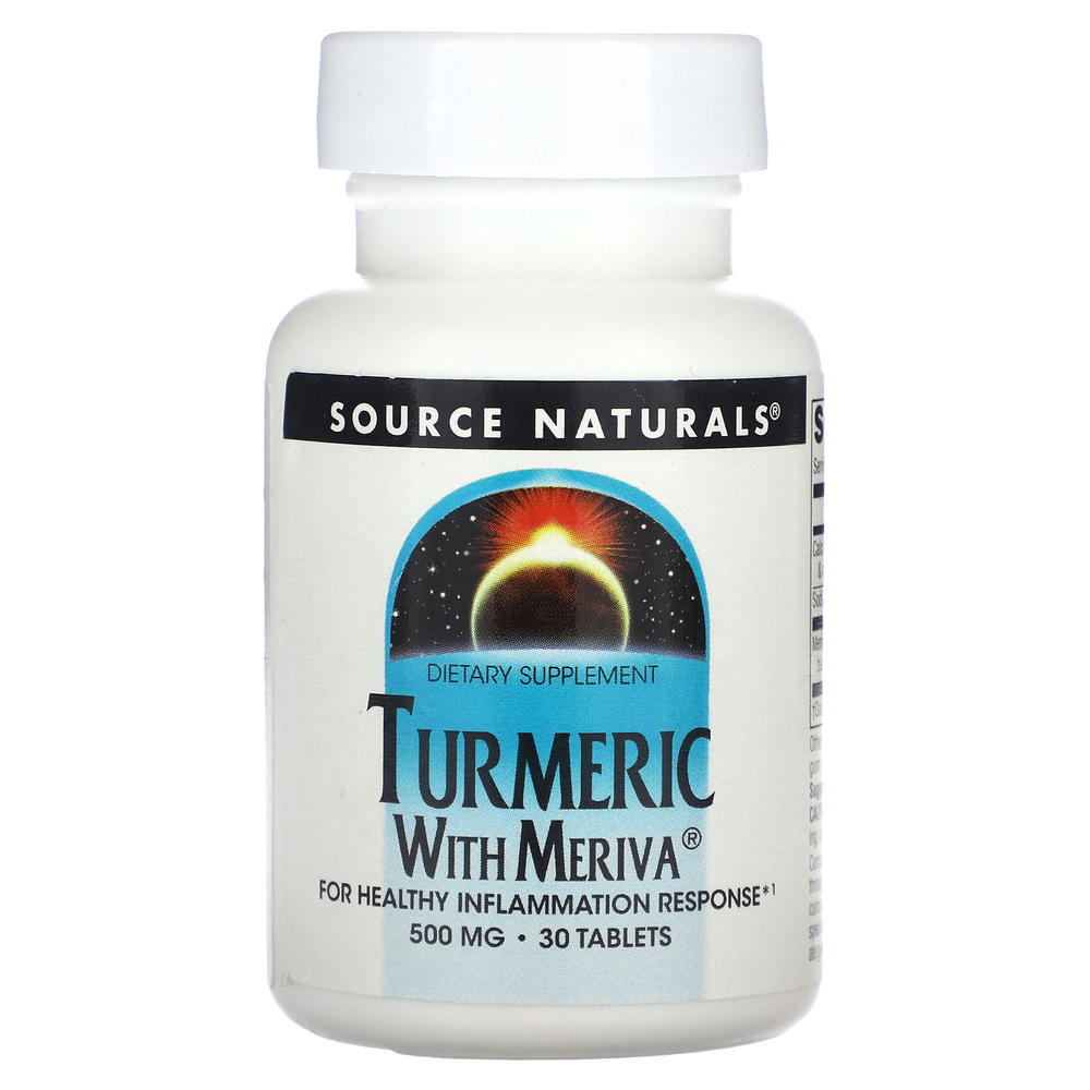 Source Naturals, Куркума с меривой, 500 мг, 30 таблеток