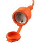 Удлинитель силовой, С заземлением, IP54, Влагозащита, Оранжевый, 20м