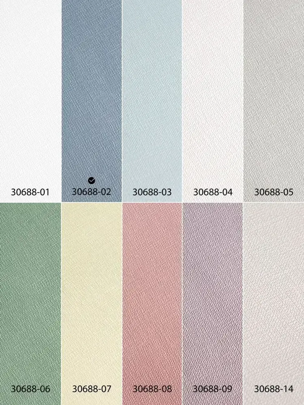 Обои флизелиновые 1.06, виниловые синие однотонные Textile (Moda Interio) метровые под ткань в спальню и гостинную