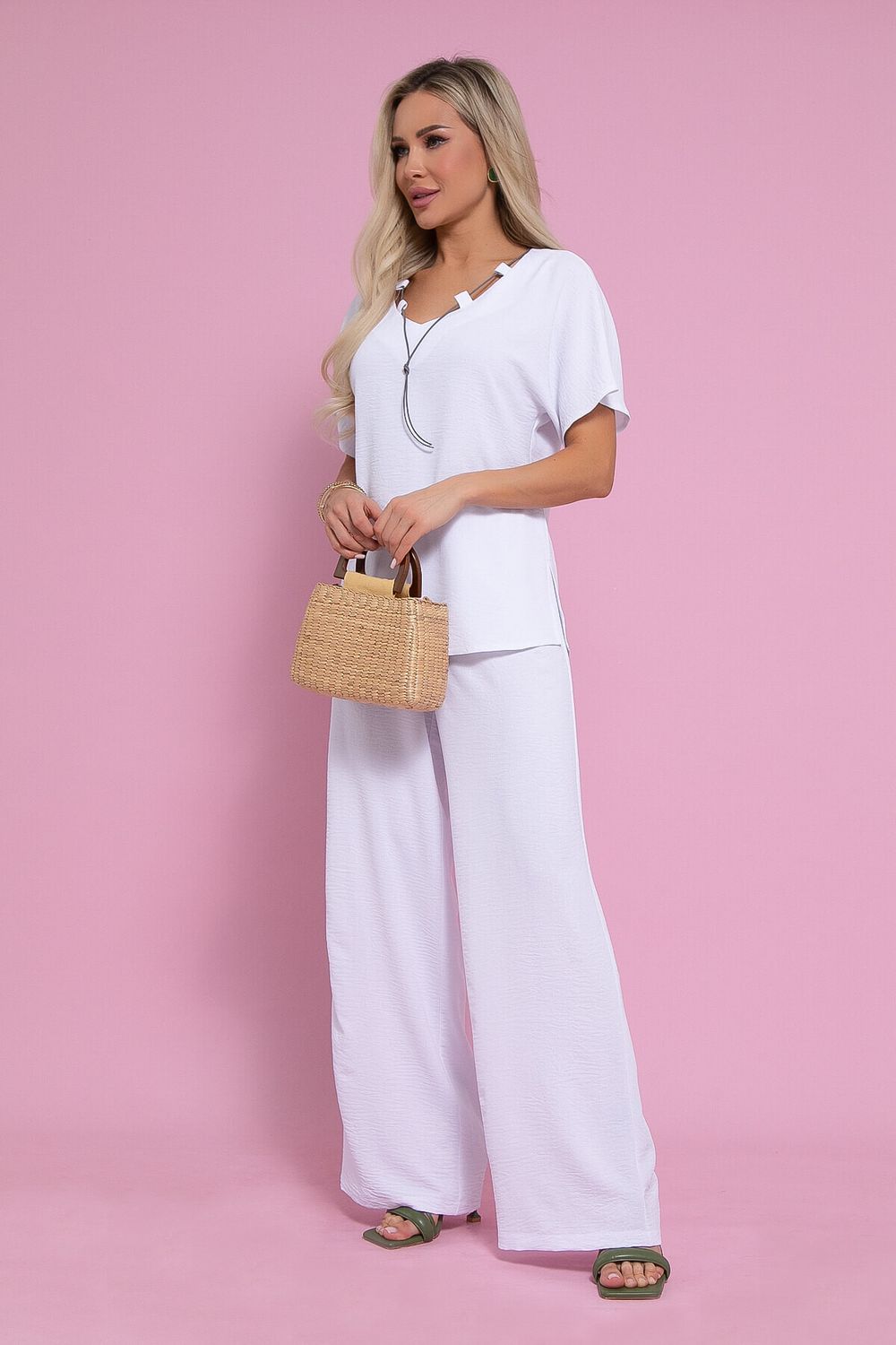 Костюм Свободный вечер НЬЮ (белый) К12668-15 LT Collection