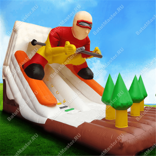 Надувная горка "Лыжник"