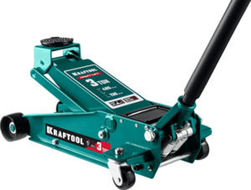 Подкатной домкрат 3 т, 130-485 мм, с быстрым подъемом для СТО, KRAFTOOL 43450-3_z01