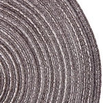 Салфетка на стол 38см плетеная «Круги» черный