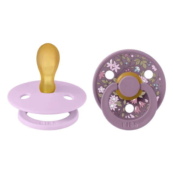 Набор 2 шт. Соска-пустышка BIBS Liberty Colour Symmetrical Chamomile Lawn Violet Sky/Mauve 6+ месяцев
