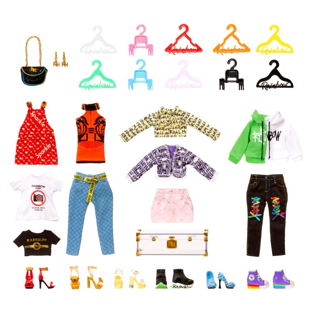 Rainbow High - Модный шкаф с одеждой для кукол Deluxe Fashion Dressing Room 574323 / артикул   574323  / GTIN 035051574323