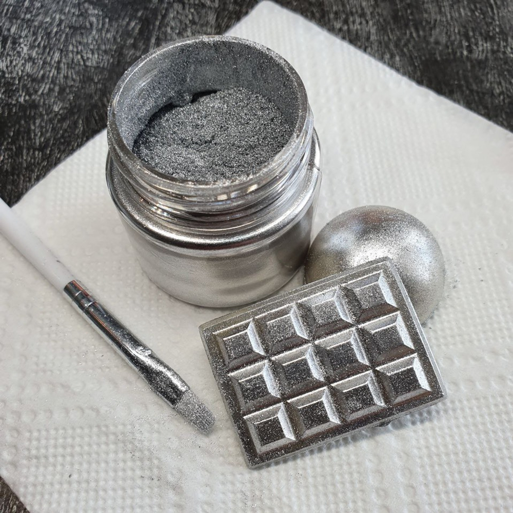 Сухой краситель Серебряный «Silver»