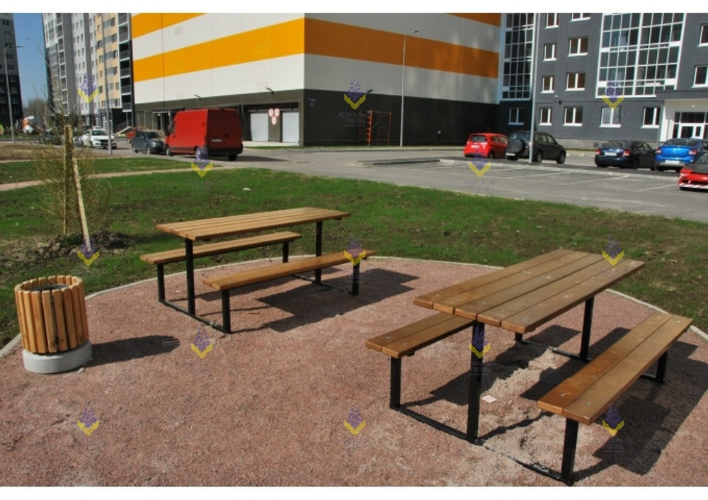 Скамейка парковая металлическая тип-3