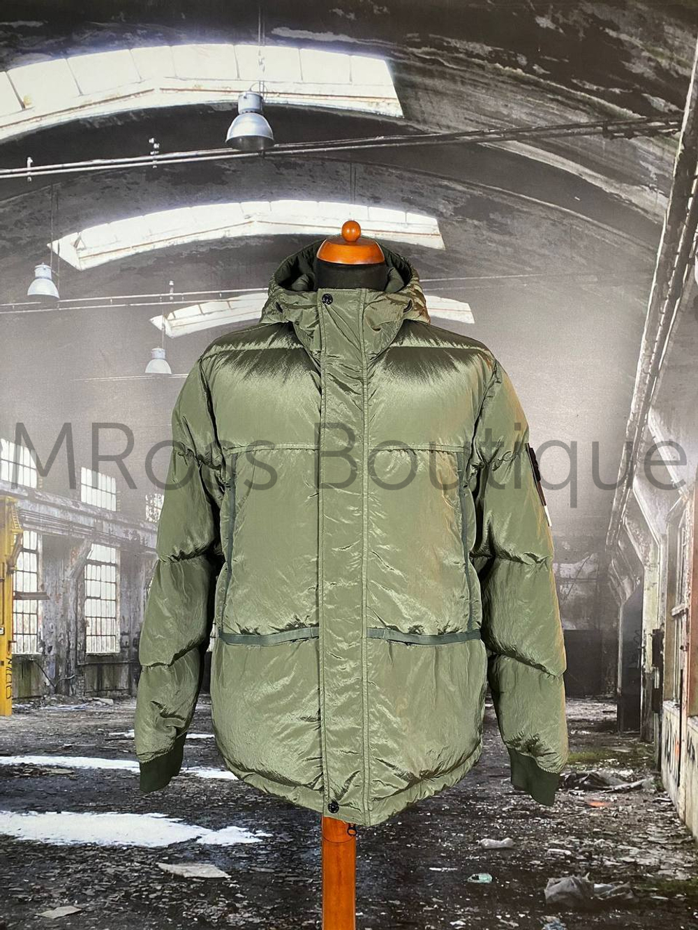 Metallic stone island jacket clearance