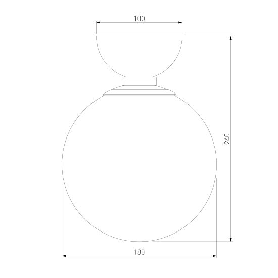 30197/1 / потолочный светильник/ черный