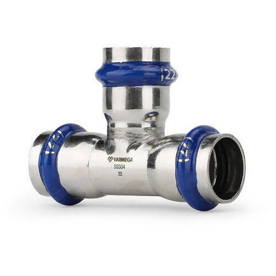 Тройник Varmega Inox Press - 42 (прессовой, для труб из нержавеющей стали)