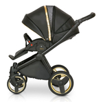 Детская коляска Verdi Mirage Soft 3 в 1 (Черный/золотой)