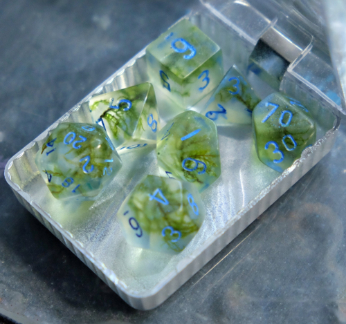 Крафтовые кубы – Зелёный с синим