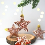 Набор украшений SHINE «Starlight» 6 см (4 шт.), copper