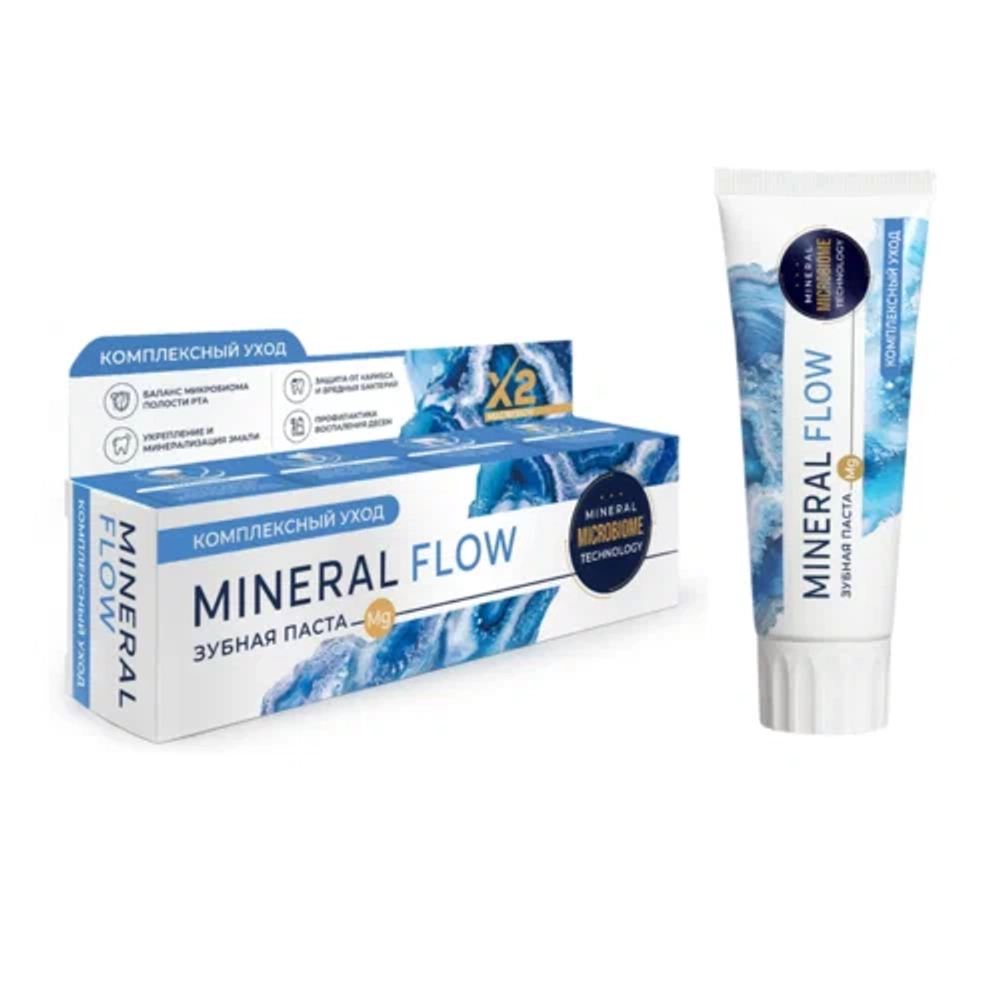 Зубная паста "Комплексный уход" PSLAB Mineral Flow Total Care 100 гр