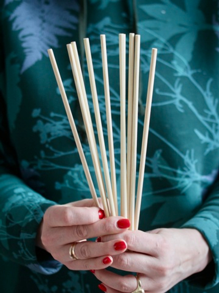 Набор круглых палочек из пробковой сосны 5 х 5 х 250 мм (10 шт)