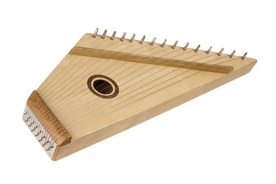 GU-11.32.15.56900 Гусли Звончатые крыловидные Прима, 15 струн, тв.породы, макс., светлые, Гусельник