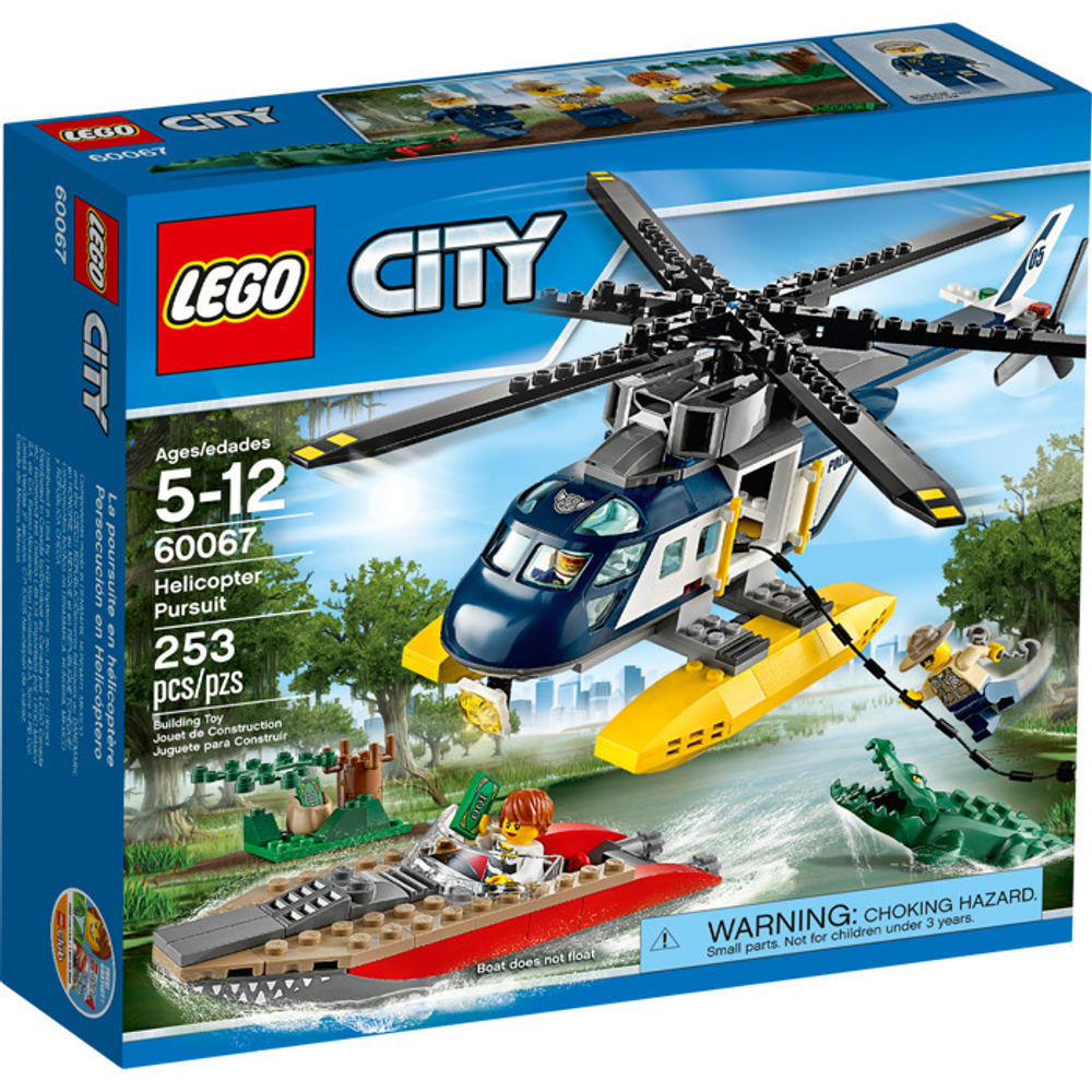 LEGO City: Погоня на полицейском вертолёте 60067 — Helicopter Pursuit — Лего Сити Город