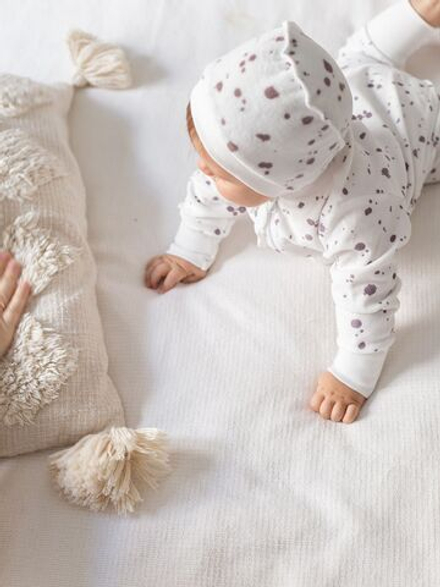 Велюровый комбинезон Mjölk Кляксы, на манжетах