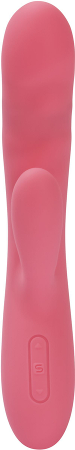 Розовый вибратор-кролик с функцией пенетрации Avery - 19,5 см.