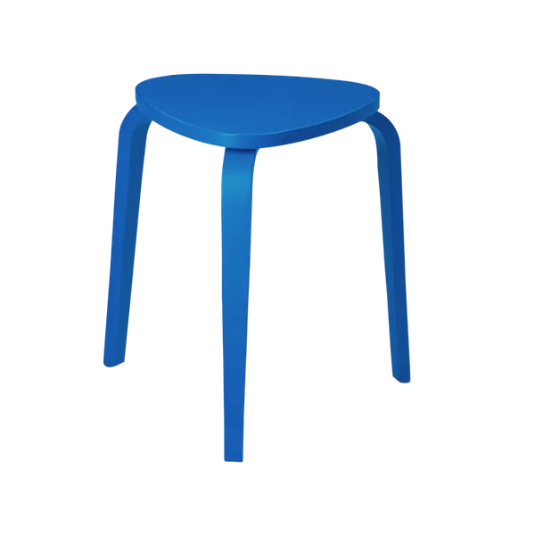 Табурет из фанеры, синий