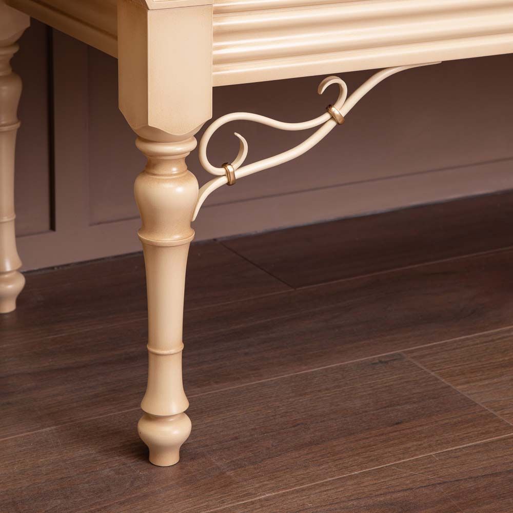 Банкетка Флоренция Премиум Айвори Каледония Даймонд Бисскоти Айвори