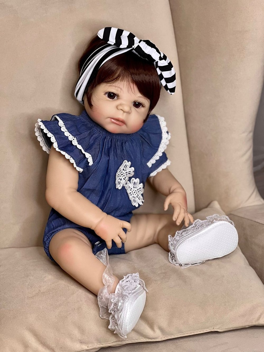 Кукла Реборн виниловая 48см в пакете (FA-065)