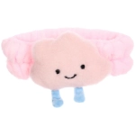 Повязка на голову косметическая «ДАЙМОНД РУШ», облачко, цвет сиреневый, пудровый, небесный и серый, 20*5.5см (ZIP пакет)