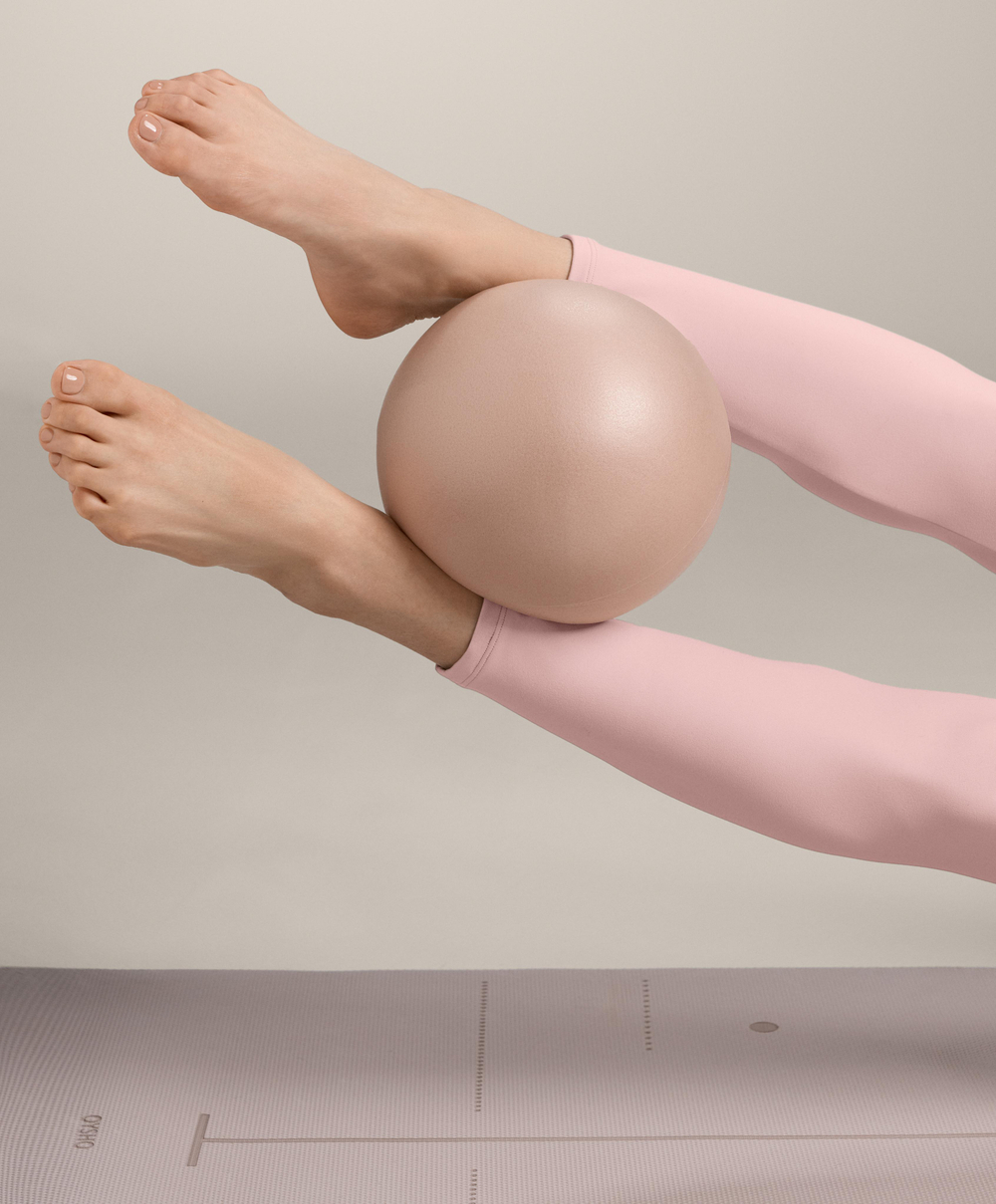 OYSHO Легинсы Comfortlux длиной до щиколотки с высокой посадкой, телесно-розовый