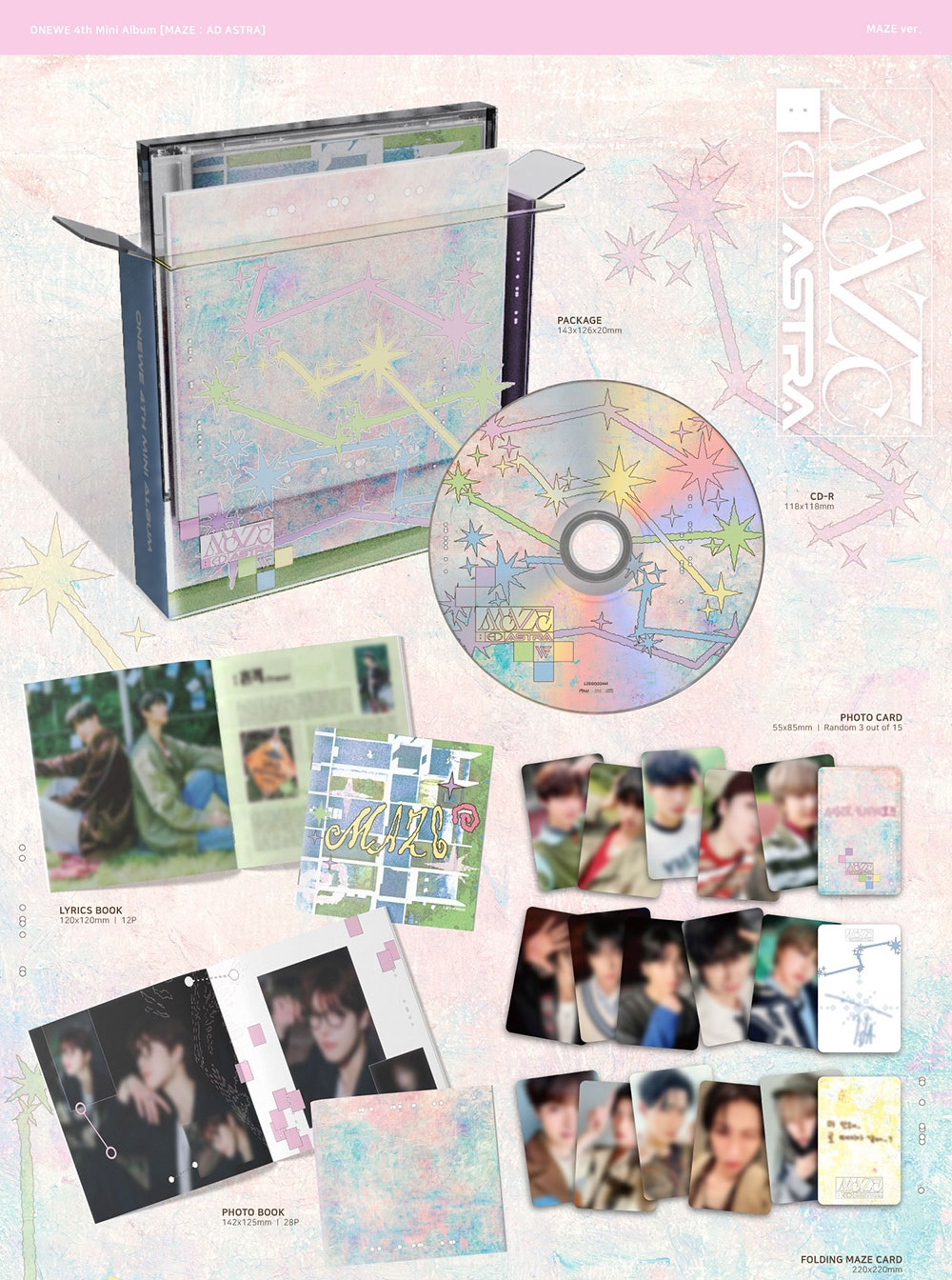 Альбом ONEWE - 4th Mini Album MAZE : AD ASTRA (MAZE ver.)