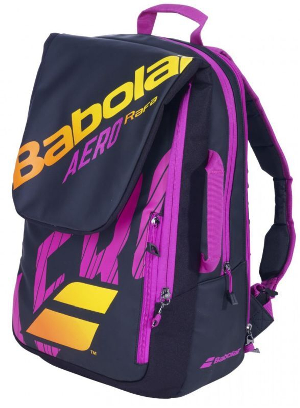 Рюкзак теннисный Babolat Backpack Pure Aero Rafa - black/orange/purple