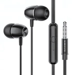 Гарнитура Borofone M57, вакуумные, разъем Jack, кабель 1.2 м Black