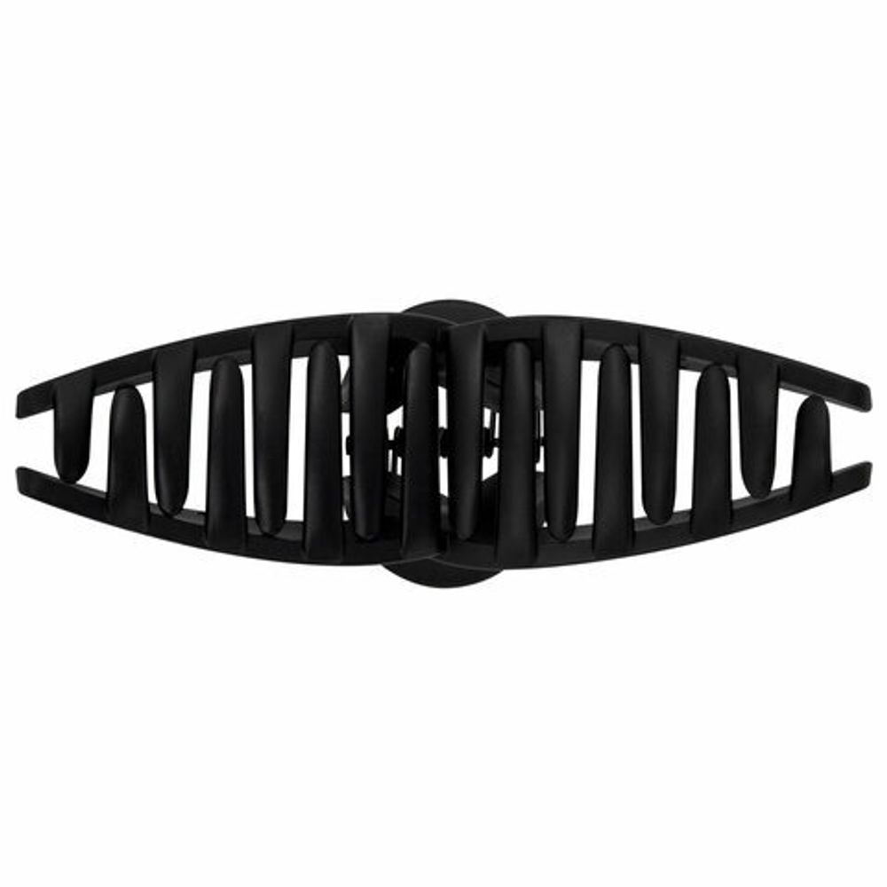 Краб для волос 11 см, soft-touch, чёрный, MONTE VITA, 457006