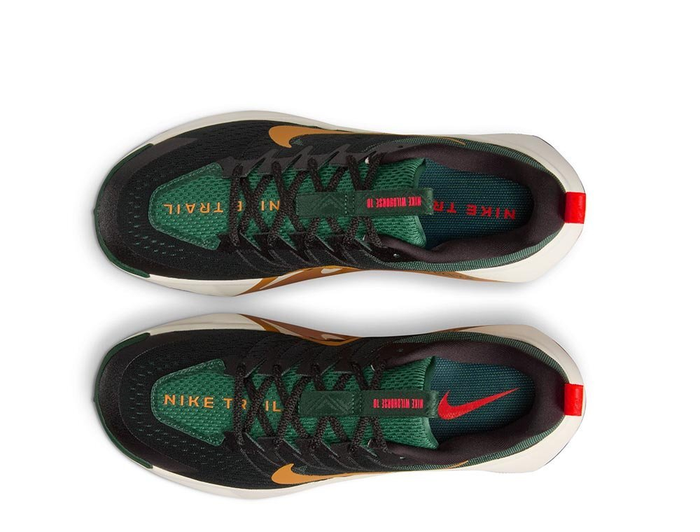 Кроссовки для бега мужские Nike ReactX Wildhorse 10 М Зеленo-Черные