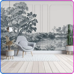 Фотообои на стену Деревья 400х270 см Luxury Walls AM38704B