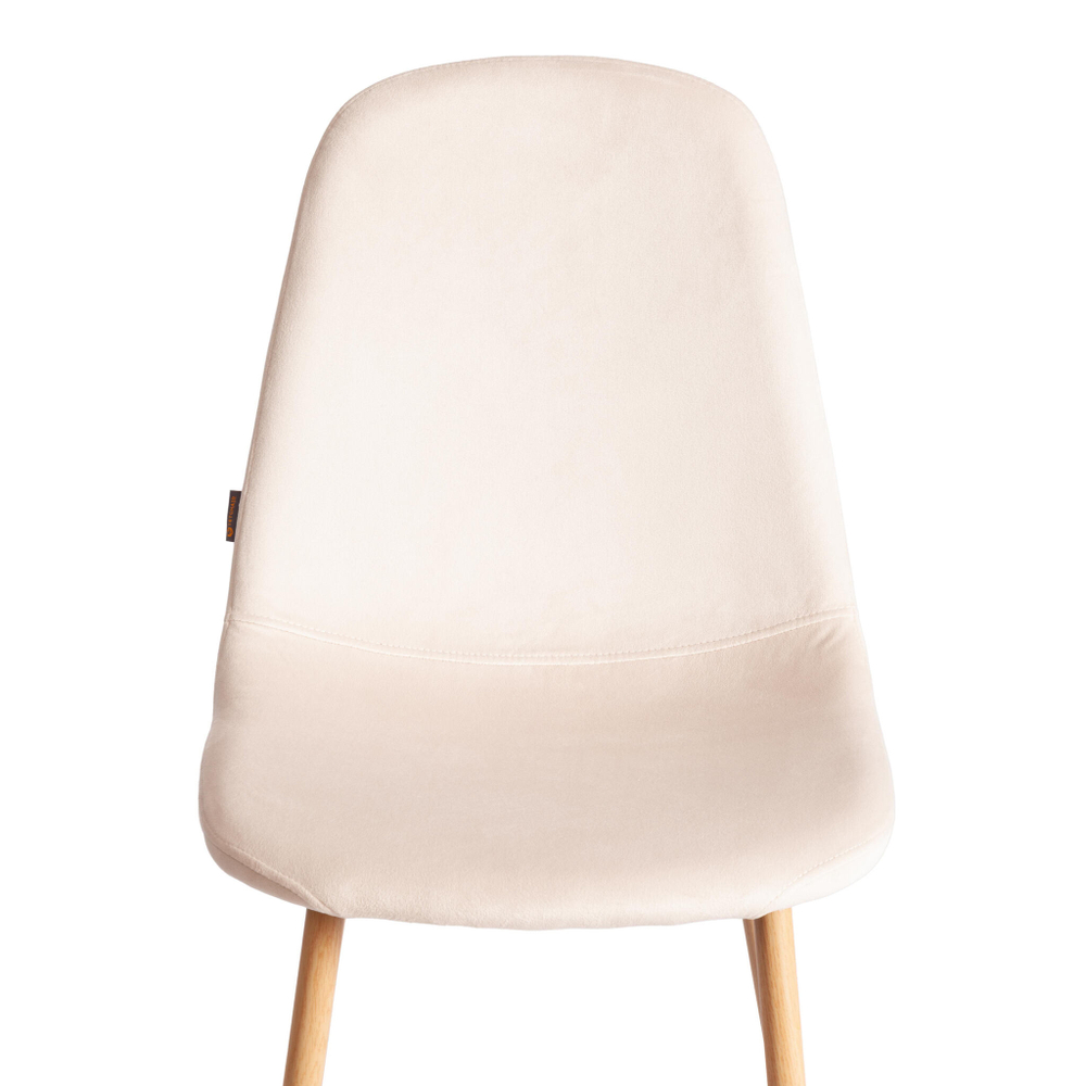 Стул BREEZE (mod. JSC-58) Велюр/металл , 44 х 53 х 86 см, Creamy (кремовый) HLR 5 / натуральный