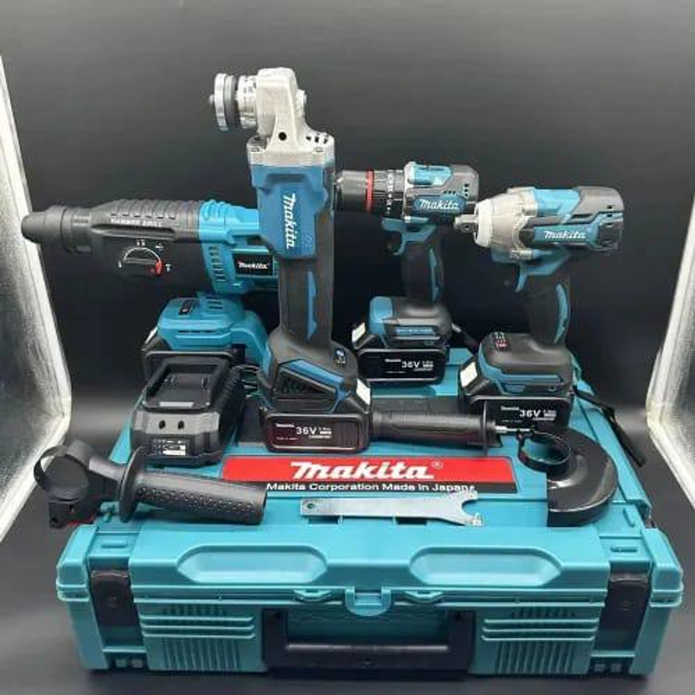 Набор аккумуляторного инструмента Makita 4-в-1