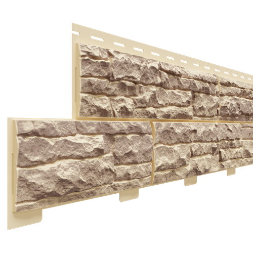 Фасадная панель Доломит Скалистый Риф Люкс Янтарь